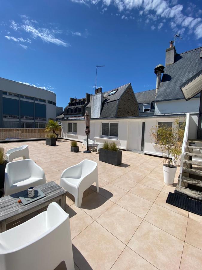 Votre Mini Maison En Plein Coeur Du Centre Ville -Terrasse - Et Parking Prive Sur Place Clos - Draps Et Menage Inclus 콩카르노 외부 사진